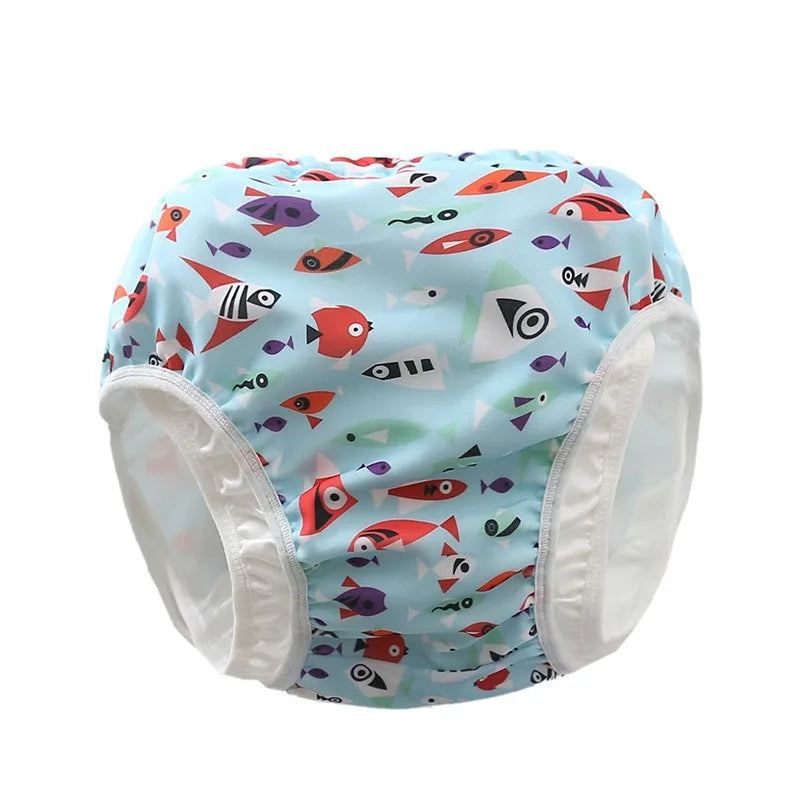 Pannolini da nuoto Ircomll per neonati, a prova di perdite, a vita alta, per imparare a nuotare, pantaloni da nuoto per bambini, per imparare a nuotare.