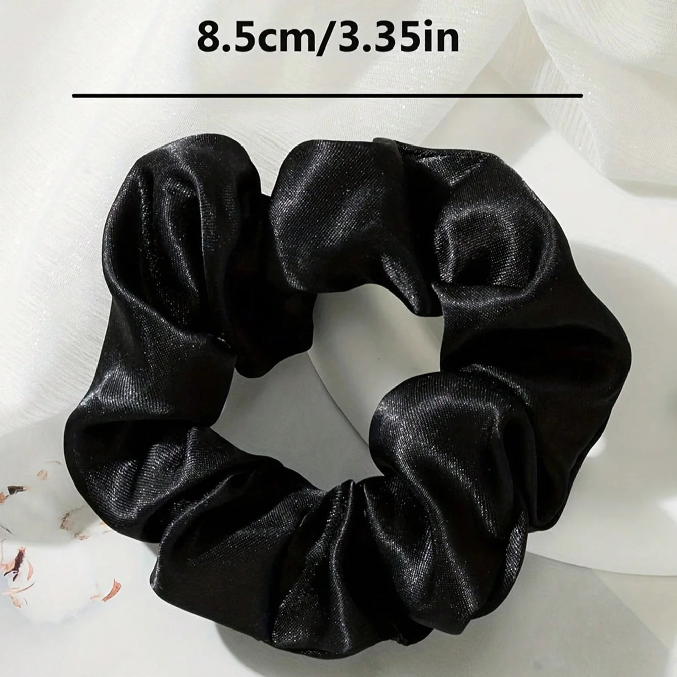 5 elastici per capelli grandi in vera seta stile retrò, di alta qualità, per donna, adatti per chignon, delicati sui capelli.