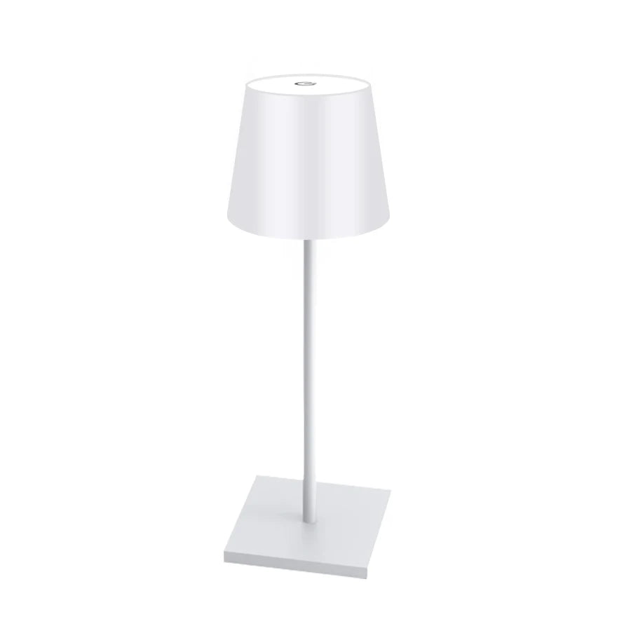Lampada da tavolo a LED ricaricabile con interruttore touch e 3 livelli di intensità luminosa, ideale per bar, club, cene e come illuminazione d'ambiente creativa e decorativa.