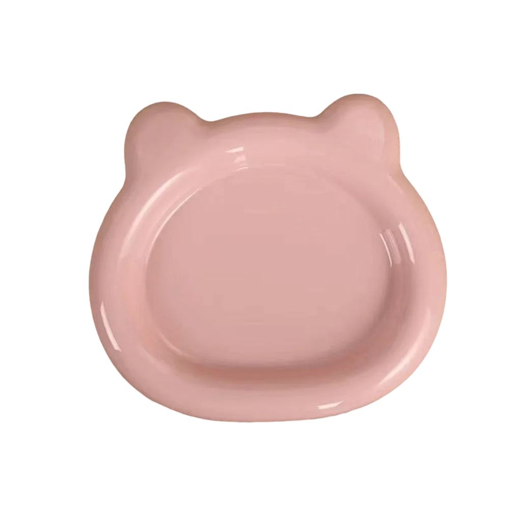 Ciotole per gatti in plastica PP resistenti, ciotole carine per gattini, orsetto, accessori per animali domestici Puppy Cat Home & Garden