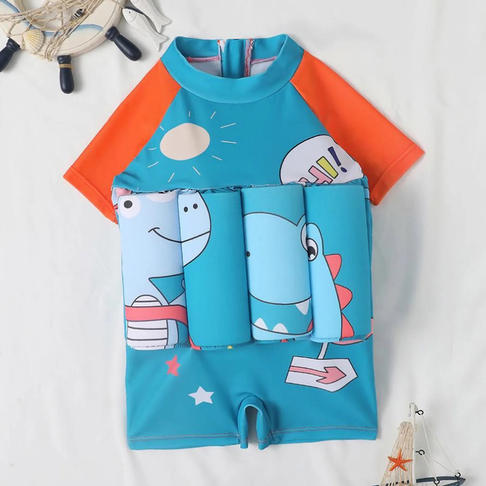 Costume da bagno galleggiante per bambini e bambine, costume da bagno galleggiante per bambini da 1-6 anni galleggiante, per imparare a nuotare, abbigliamento galleggiante