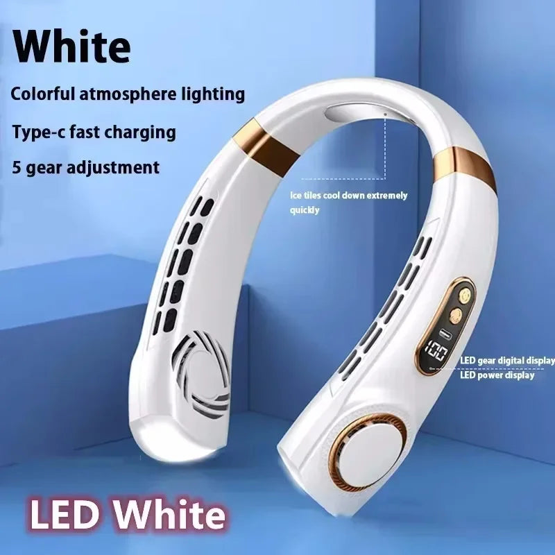 Ventilatore da collo portatile senza pale da 8000 mAh con USB