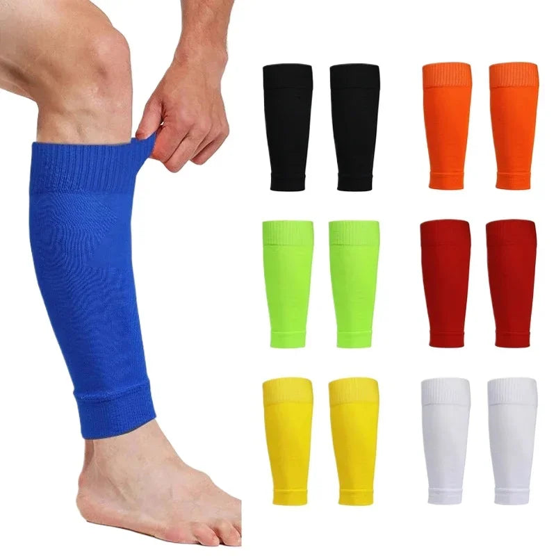 1 paio di calze da calcio, accessori per il calcio, tutori per le gambe, calze sportive traspiranti per adulti e bambini, protezioni per tibie, polpacci, coprigambe