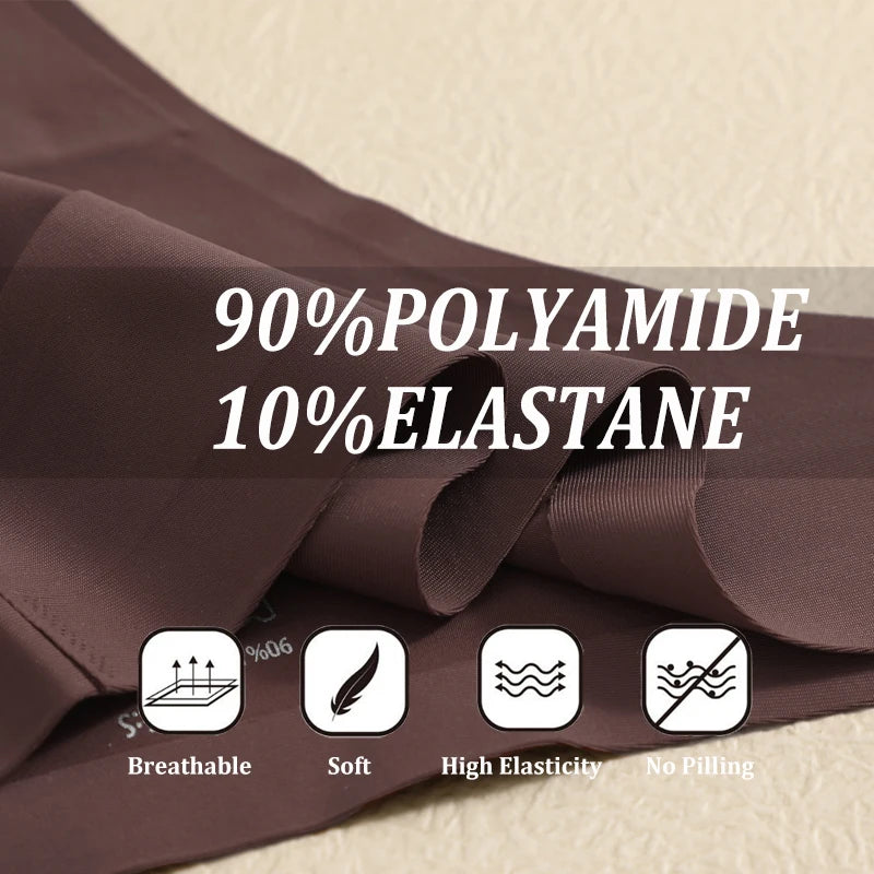 Set di 7 slip perizoma da donna in senza cuciture, a vita bassa, morbidi, ultra sottili