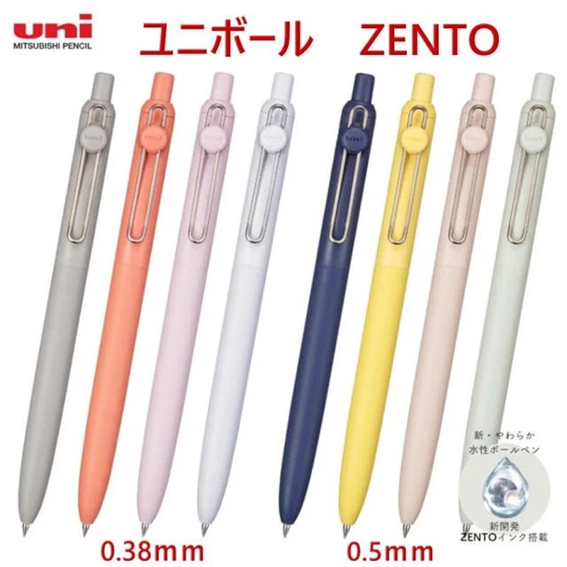 Penna gel Uniball ZENTO Standard 0.38/0.5mm, penna a sfera a base d'acqua con scrittura fluida, adatta a diverse occasioni. Articoli di cancelleria.