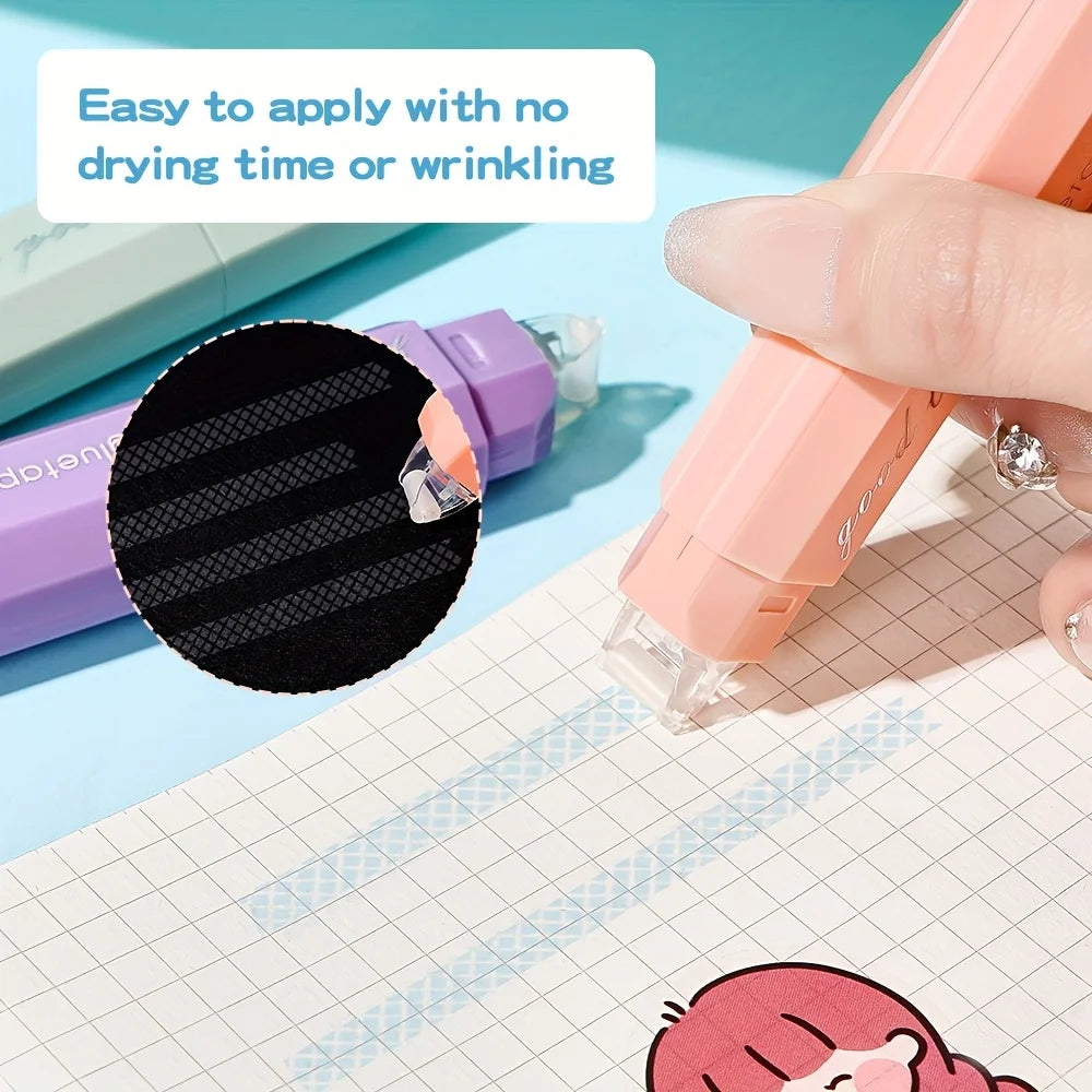 4 rotoli di nastro adesivo impermeabile per scrapbooking, ideale per lavori creativi, confezioni regalo, montaggio foto e journaling.